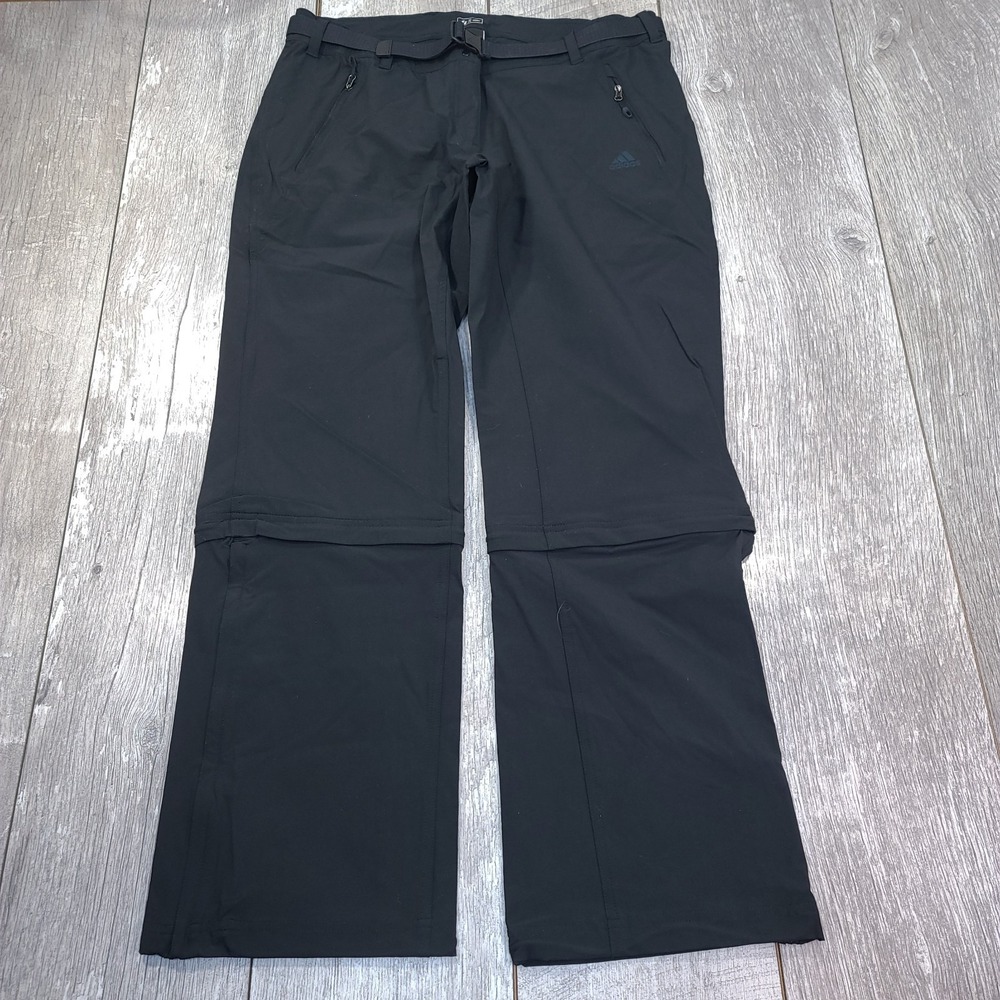 Adidas Pants Womens Large Volume Convertible Wide Leg Football Warmup Trouser